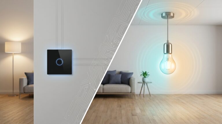 Smart light switch vs smart bulb: home lighting upgrade comparison