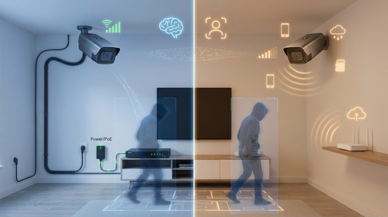 Wired vs wireless home security cameras: performance, reliability, and storage comparison