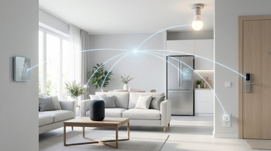 Matter-compatible smart home devices: lights, thermostats, sensors, appliances and more
